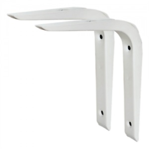 6 x 5 inch white Reinforced Bracket (pack of 2)